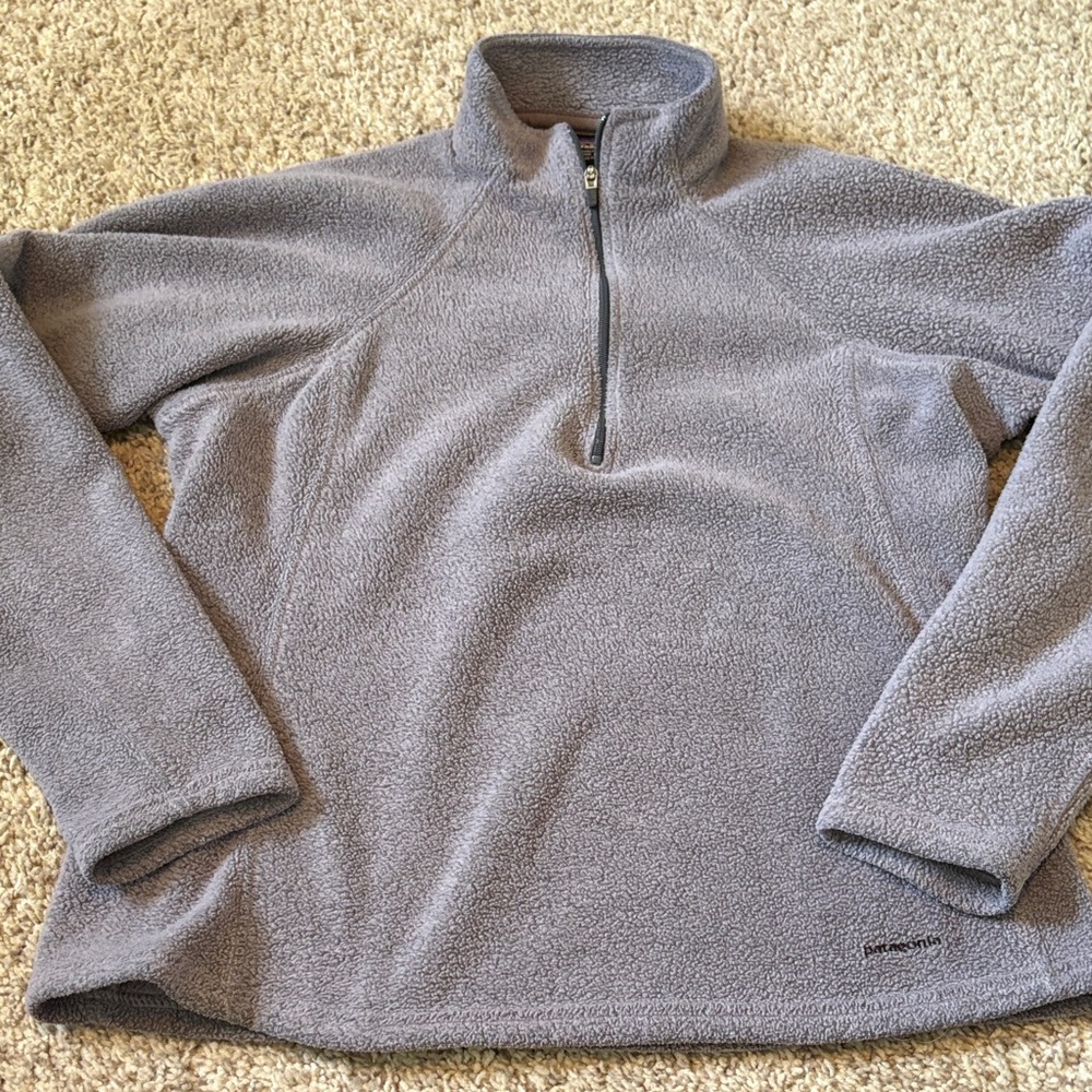 Patagonia Zip-Up Gray Fleece